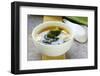 Japanese Miso Soup with Tofu and Seaweed-Olga Krig-Framed Photographic Print