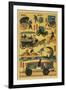 Japanese Modes of Transportation at Turn of Century-null-Framed Art Print