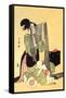 Japanese Mother and Child-Kitagawa Utamaro-Framed Stretched Canvas