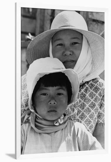 Japanese Mother and Daughter, Agricultural Workers-Dorothea Lange-Framed Art Print