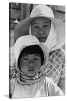 Japanese Mother and Daughter, Agricultural Workers-Dorothea Lange-Stretched Canvas