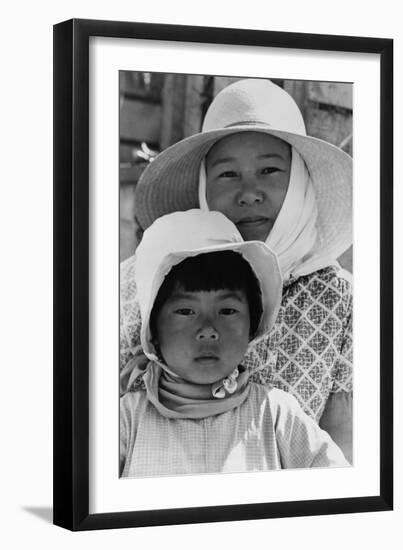 Japanese Mother and Daughter, Agricultural Workers-Dorothea Lange-Framed Art Print