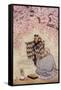 Japanese Mother and Infant Meeting a Poet under a Cherry Tree-null-Framed Stretched Canvas