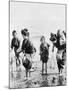 Japanese Mothers and Children Fishing Photograph - Japan-Lantern Press-Mounted Art Print