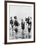 Japanese Mothers and Children Fishing Photograph - Japan-Lantern Press-Framed Art Print