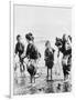 Japanese Mothers and Children Fishing Photograph - Japan-Lantern Press-Framed Art Print