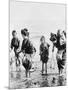 Japanese Mothers and Children Fishing Photograph - Japan-Lantern Press-Mounted Art Print