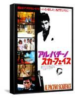 Japanese Movie Poster - Al Pacino Scarface-null-Framed Stretched Canvas