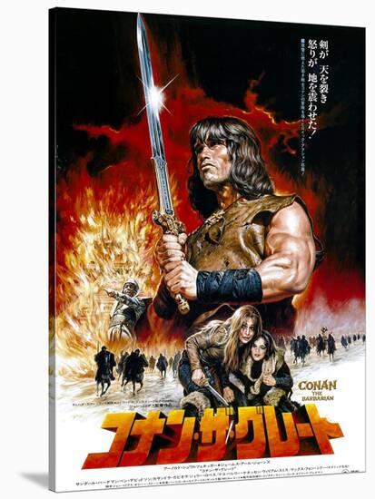 Japanese Movie Poster - Conan the Barbarian-null-Stretched Canvas