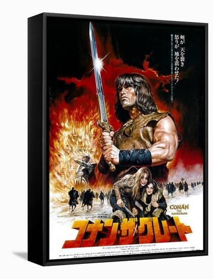 Japanese Movie Poster - Conan the Barbarian-null-Framed Stretched Canvas