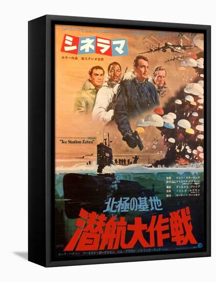 Japanese Movie Poster - Ice Station Zebra-null-Framed Stretched Canvas
