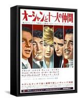 Japanese Movie Poster - Oceans Eleven, Rat Packers-null-Framed Stretched Canvas