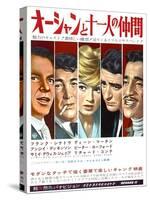 Japanese Movie Poster - Oceans Eleven, Rat Packers-null-Stretched Canvas