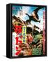 Japanese Movie Poster - Radon-null-Framed Stretched Canvas