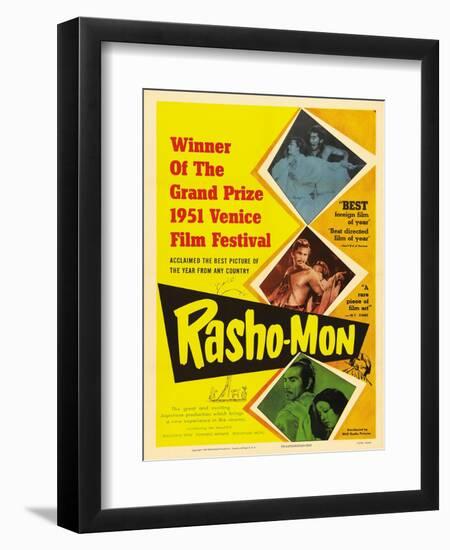 Japanese Movie Poster - Rashomon in English-null-Framed Giclee Print