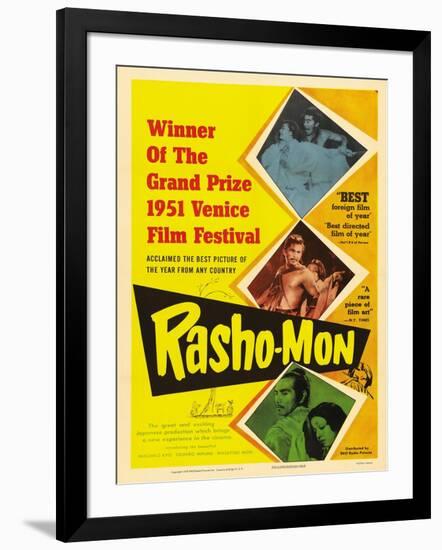 Japanese Movie Poster - Rashomon in English-null-Framed Giclee Print