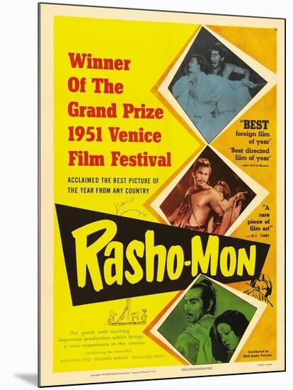 Japanese Movie Poster - Rashomon in English-null-Mounted Giclee Print