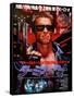 Japanese Movie Poster - Terminator-null-Framed Stretched Canvas