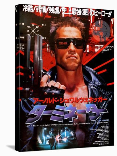 Japanese Movie Poster - Terminator-null-Stretched Canvas