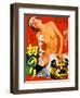 Japanese Movie Poster - The First Ride of a Landlord Widow-null-Framed Giclee Print