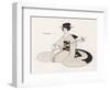 Japanese Musician Plays the Samisen-R. Halls-Framed Art Print