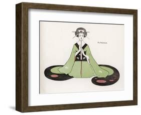 Japanese Musician Plays the Shakuhachi a Wind Instrument Resembling the Western Flute-R. Halls-Framed Art Print