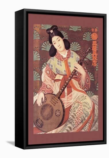 Japanese Musician-null-Framed Stretched Canvas