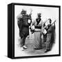 Japanese Musicians, C.1860s-Felice Beato-Framed Stretched Canvas