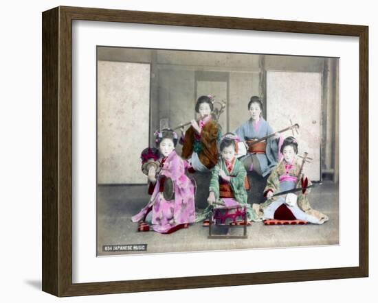 Japanese Musicians-null-Framed Giclee Print