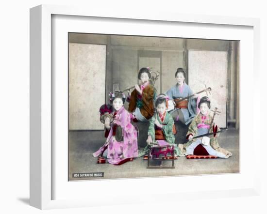 Japanese Musicians-null-Framed Giclee Print