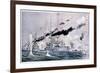 Japanese Naval Squadron Steaming to Bombard Port Arthur, Russo-Japanese War 1904-1905-null-Framed Giclee Print