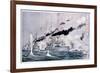 Japanese Naval Squadron Steaming to Bombard Port Arthur, Russo-Japanese War 1904-1905-null-Framed Giclee Print