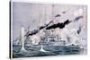 Japanese Naval Squadron Steaming to Bombard Port Arthur, Russo-Japanese War 1904-1905-null-Stretched Canvas