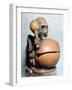 Japanese Netsuke of a skeleton playing a drum, 18th century. Artist: Unknown-Unknown-Framed Giclee Print