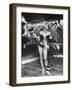 Japanese Nightclub Stripper Has a Clinging Plastic Dakkochan Doll Hanging to Her Leg-John Dominis-Framed Photographic Print