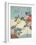 Japanese Nightingale and Spray of Roses, C. 1832-Katsushika Hokusai-Framed Premium Giclee Print