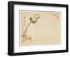 Japanese Nightingale Perched on a Branch-Suit?-Framed Giclee Print