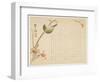 Japanese Nightingale Perched on a Branch-Suit?-Framed Giclee Print