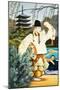 Japanese Noh Dancers-null-Mounted Giclee Print