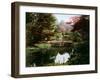 Japanese Ornamental Garden in Blossom-Kusakabe Kimbei-Framed Giclee Print