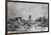 Japanese Park after Earthquake; Tower-null-Framed Photographic Print