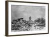 Japanese Park after Earthquake; Tower-null-Framed Photographic Print