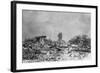 Japanese Park after Earthquake; Tower-null-Framed Photographic Print