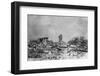 Japanese Park after Earthquake; Tower-null-Framed Photographic Print