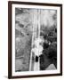 Japanese Passenger Train Stopped by Bombs-null-Framed Premium Photographic Print