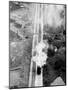 Japanese Passenger Train Stopped by Bombs-null-Mounted Photographic Print