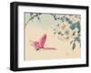 Japanese Pink Butterfly-Haruna Kinzan-Framed Art Print