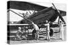 Japanese Plane Being Loaded with Bombs in Manchuria, 1933-Japanese Photographer-Stretched Canvas