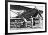 Japanese Plane Being Loaded with Bombs in Manchuria, 1933-Japanese Photographer-Framed Photographic Print