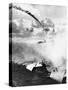 Japanese Plane Crashing in the Pacific-null-Stretched Canvas